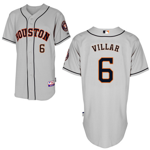 Jonathan Villar #6 Youth Baseball Jersey-Houston Astros Authentic Road Gray Cool Base MLB Jersey